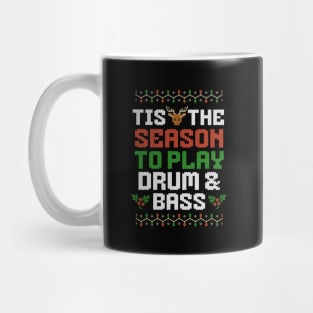 DRUM AND BASS  - Tis The Season Christmas (white) Mug